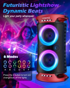 Enceinte portable 260W Beast avec effets lumineux : Enceinte Bluetooth d'extérieur, batterie 15H, charge rapide et TWS pour des soirées épiques - Product Image 3