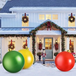 High Quality <b>Inflatable</b> Christmas Ball <b>Large</b> Outdoor <b>Inflatable</b> Christmas Decorated Ball the Yard Holiday Decorations With Light - Product Image 3