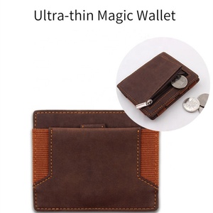 Cartera Mágica Delgada y Minimalista Boshiho, Estuche para Tarjetas de Cuero Genuino, Cartera Mágica Delgada de Cuero para Hombre y Mujer - Product Image 6