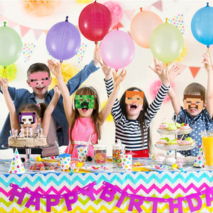 12 masques de fête en papier sur le thème de <span class=keywords><strong>Minecraft</strong></span>, nouveaux, pour décoration d'anniversaire, accessoires de photomaton - Product Image 4