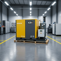 Compresseur d'air à vis intégré sur châssis 37 kW 45 kW tout-en-un 20 bar 30 bar 40 bar pour l'industrie du soufflage de bouteilles PET