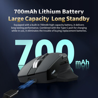 Souris sans fil à défilement ultra-rapide 8000 DPI, ergonomique, rechargeable, écran BT, souris ergonomique PAW3220 pour le bureau