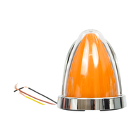 Feux LED pour camion à lentille en verre, clair, rouge, ambre, haute luminosité, type pastèque, pour semi-remorque, 12V 24V