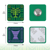 En Stock 2025 fête nationale saoudienne Badge Pin UV Print Six Core Trait Symbol Cultural KSA Collection Souvenir Aimant Broches
