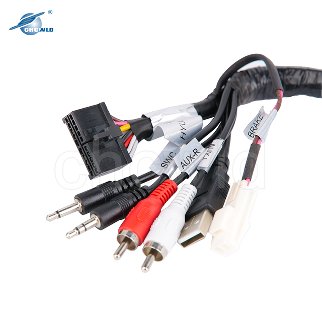 20 Pin Connector Auto Rear View Camera Adapter Cable Wire Harness