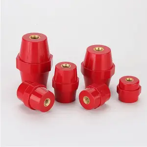 SM51 M8 Red insulator bus bar Anti-insulator fixed post M6 High frequency and high voltage copper neutral terminal post