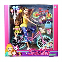 Ensemble de jeu de rôle pour enfants : poupée mode, soins pour animaux, avec chiot, chaton, sac de transport et accessoires d'alimentation – Jouet d'imitation, cadeau, vente en gros