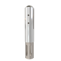 Supports de verre robustes et réglables en acier inoxydable satiné 2205 pour balustrades en verre trempé d'extérieur, d'hôtel, de villa, d'escalier, de balcon et de piscine