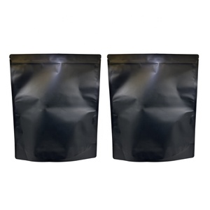 100 pcs 3.5g- 1lb pound màu đen mờ dây kéo kẹo Túi Mùi túi bằng chứng với rõ ràng Mylar Túi biểu tượng tùy chỉnh - Product Image 5