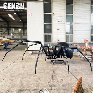 Nhện đen animatronic mô hình nhện nhảy côn trùng lớn - Product Image 1