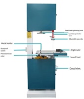 Scie à bois verticale automatique, scie à ruban efficace pour la coupe du bois, 110V/220V, garantie 1 an