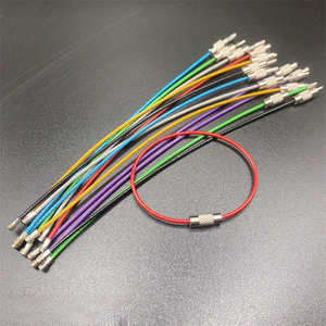 An Toàn Thép Không Gỉ Thông Tư Hành Lý Tag Cáp Du Lịch Túi Xoắn Ốc Khóa Cáp Dây Thép Dây Đa Chức Năng Kim Loại Móc Khóa - Product Image 4