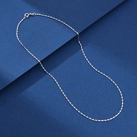 Accessoires de mode à bas prix, Italie, collier en argent sterling 925, bande de câble, croix O, vente en gros