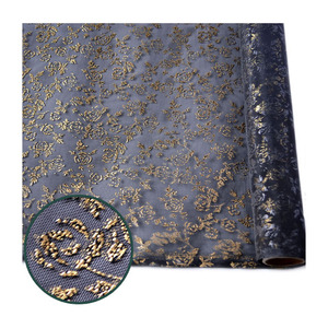 Özel baskı % 100% Polyester baskı pullu malzeme kauçuk yama örgü kumaş düğün giyim - Product Image 1