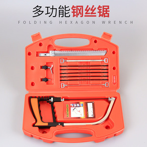 Multi Functional Hand <b>Saw</b> Folding Blade 12 In Woodworking Tool Kit With Interchangeable Heads For DIY Repair - Product Image 1