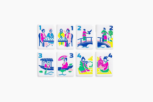 <span class=keywords><strong>Mahjong</strong></span> américain classique Line160, pliable, écologique, portable, en acrylique sculpté, à pétales blancs monocouche, coloré et de luxe - Product Image 6
