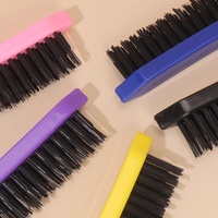 Brosse démêlante professionnelle 3 rangées en nylon pour coiffure, brosse à queue de rat en ABS pour le volume et le massage du cuir chevelu, pour femmes et salons de coiffure
