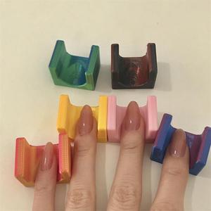 Công cụ làm móng Da Lộn Công cụ nghệ thuật móng tay hình chữ U nghệ thuật móng tay với hỗ trợ ngón tay bảo vệ chống trầy xước và cọ xát hỗ trợ ngón tay - Product Image 3