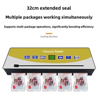 Machine d'emballage alimentaire sous vide entièrement automatique pour la maison, petite, avec commande tactile, capacité de 1501 à 2000 ml, mini scelleuse en plastique