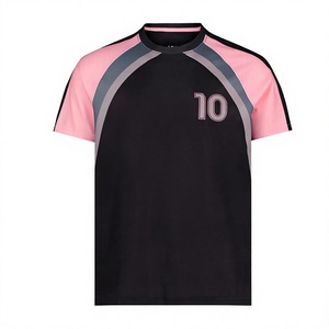 เสื้อฟุตบอลผ้าเนื้อนุ่มดีไซน์ล่าสุด ผลิตจากโพลีเอสเตอร์ 100% เสื้อฟุตบอลสำหรับทีม - Product Image 1