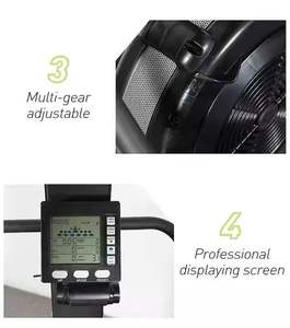 Máquina de esquí ergométrica multifuncional para fitness en casa, tonifica brazos, cintura y espalda, resistencia al viento ajustable, ejercicio doméstico. - Product Image 4
