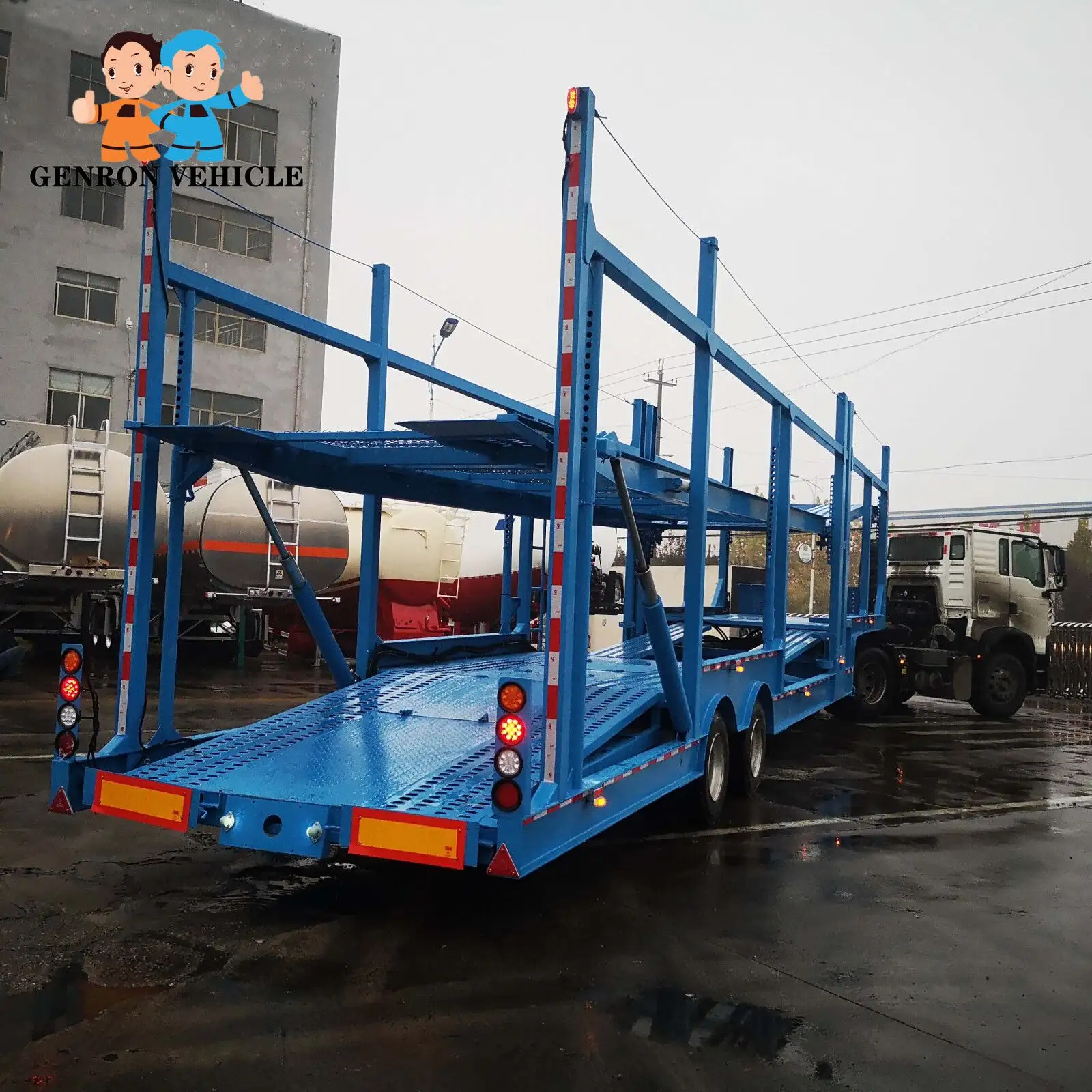 Trailers Transporting Cars Semi-Trailer 3 Axle Small Transport Car Carrier Trailer For Sale