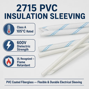 Tubo Termocontraíble de PVC y Fibra de Vidrio 2715 Personalizado, Aislamiento de 4KV - Product Image 2