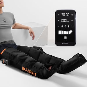 ucomfy leg foot calf and ankle massager squeeze and vibration uComfy Shiatsu Foot Massager with Deep Kneading, Heat Features, Air  Compression and Multi Level Massage Settings, Red, As Seen on TV main image 1