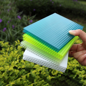 100% revêtement Anti-uv Laminas Policarbonato panneau 10mm 12mm Twinwall <span class=keywords><strong>alvéolaire</strong></span> <span class=keywords><strong>Polycarbonate</strong></span> feuille creuse - Product Image 1