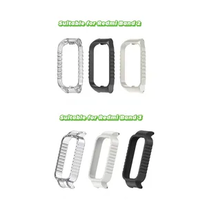 Cinturino + Custodia per Redmi Band <span class=keywords><strong>2</strong></span> <span class=keywords><strong>3</strong></span>, Braccialetto con Motivo a Cristalli di Ghiaccio, Sgancio Rapido, Accessori Sportivi per Orologio, Unisex - Product Image 6