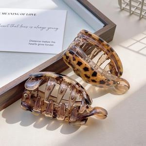 Acétate Croix Mignon Doux Pur À La Main Arc Pince À <span class=keywords><strong>Cheveux</strong></span> Femme Haute Queue De Cheval Dos Tête Banane Clip Exquis Conception V - Product Image 4