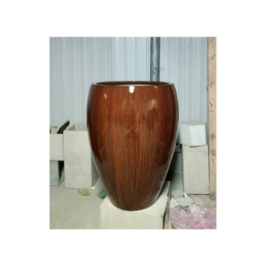 Jardinière en fibre de verre de forme carrée écologique 3-4 pièces Pots de jardin Pot de fleur décor salon ensemble décoration de la maison - Product Image 1