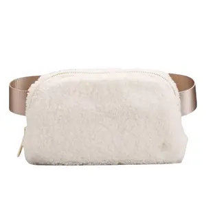 Custom Fashion Sherpa Fleece Belt Bag Factory Wholesale High Quality Unisex Running Mini Fanny Pack Waist Bag