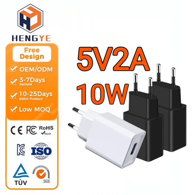 Universal Power Adapters 10W EU US Plug Portable Usb a Wall Charger Eu Socket 5v 2a Usb Charger with Micro Usb Cable Set
