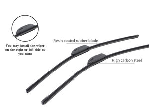 Limpiaparabrisas universales personalizados al por mayor recambio de limpiaparabrisas suave en caucho natural de todos los tamaños de fábrica china - Product Image 2