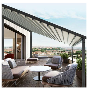 Cubierta Retráctil Motorizada para Balcón, Patio o Pérgola, Resistente al Viento y al Agua, de PVC, con Control Remoto - Product Image 5