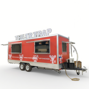 Sosisliler için oturma yemek kamyonu ile gıda kamyonu mobil gıda kamyonu römork - Product Image 2