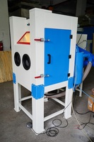 Machine de sablage industriel, cabine de nettoyage par sablage à la meule abrasive pour l'acier et l'aluminium