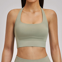 Soutien-gorge de sport athlétique à double bretelle pour femme, séchage rapide, course à pied, fitness, vêtements de sport 5518