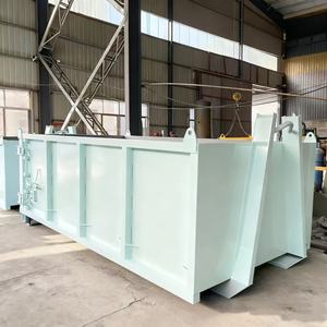 Benne à crochet <span class=keywords><strong>de</strong></span> chantier haute résistance avec porte, conteneur à déchets <span class=keywords><strong>de</strong></span> bonne qualité, benne à déchets à décharge latérale - Product Image 1