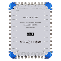 Récepteur satellite numérique multicommutateur satellite 10 entrées 16 sorties diseqc 2.0 commutateur en cascade à 10 entrées