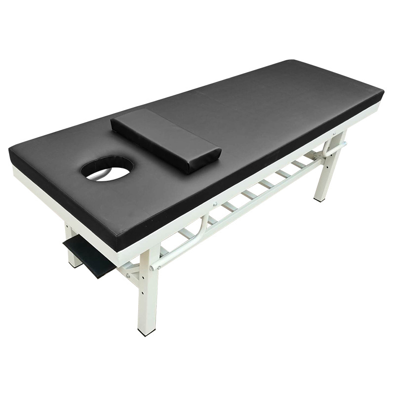 Cama de masaje reforzada de cuatro patas azul