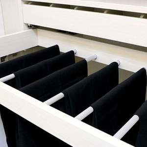 Armoire simple en bois de style nordique de luxe SANTOPOVA, armoire de rangement pour chambre à coucher, armoire blanche à 4 portes, meubles de chambre à coucher - Product Image 4