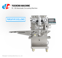 Nouvelle machine industrielle de haute qualité 2025 à double vis pour l'enrobage de biscuits, croquettes et aliments fourrés au cristal 220V Yucheng