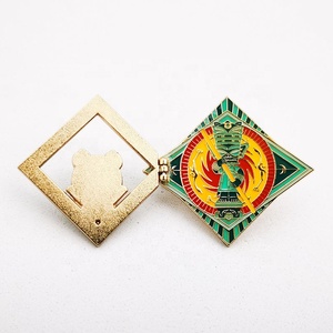 Insignia de Metal Fabricante Chapado Pin de Esmalte Duro Pin de Bisagra de Esmalte Suave Pin de Esmalte Personalizado con Bisagra - Product Image 3