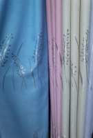 Tissu de rideau sur mesure de haute précision avec motif d'épi de blé, adapté à la décoration intérieure