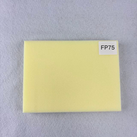 高强度 FP75 PMI 泡沫芯材 20mm 厚度 CNC 加工轻质结构泡沫，密度 52kg/m，黄色