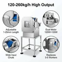 Multifunctionele commerciële hoogwaardige efficiënte automatische elektrische groente- en selderijproductielijn snijmachine