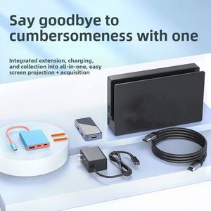 4 in 1 <b>USB</b> C <b>Hub</b> 3.0 Multi-Function Type C HDTV Adapter Converter 4K HDTV SD Docking Station ABS Laptop Charging Data Cable - Product Image 4