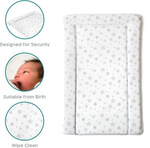 Huihe 70x40x3 cm scuola materna della costa orientale essenziale stella dei cartoni animati in poliestere grigio fasciatoio/fasciatoio - Product Image 3